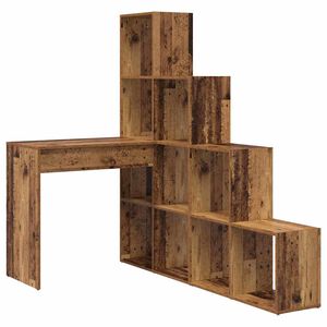 vidaXL Eck-Schreibtisch Altholz 101,5 x 149,5 x 149,5 cm Holzwerkstoff