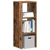 vidaXL B&uuml;cherregal Stapelbar Altholz-Optik 30x30x80 cm Holzwerkstoff