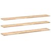 vidaXL Schweberegale 3 Stk. 120x20x2 cm Massivholz Akazie Unbehandelt