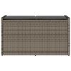vidaXL Outdoor-Sitzbank mit Stauraum und Kissen Grau 100 cm