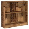 vidaXL B&uuml;cherregal Altholz-Optik 80x24x76cm Holzwerkstoff
