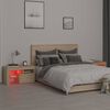 vidaXL Nachttische 2 Stk. mit LED-Leuchten Sonoma-Eiche 70x36,5x40 cm