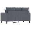 vidaXL 2-Sitzer-Sofa Dunkelgrau 120 cm Samt