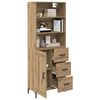 vidaXL Highboard Artisan-Eiche 69,5 x 34 x 180 cm Holzwerkstoff