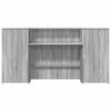 vidaXL Empfangstheke Grau Sonoma 200x50x103,5 cm Holzwerkstoff