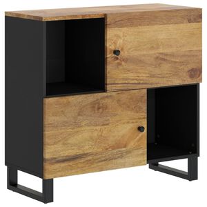vidaXL Sideboard mit 2 T&uuml;ren 80x33x75 cm Massivholz Mango