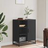 vidaXL Sideboard Schwarz 62x35x76 cm Holzwerkstoff