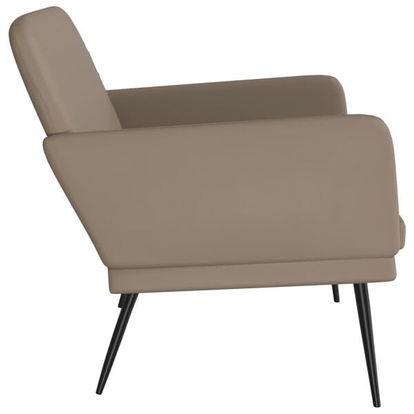 vidaXL Sitzbank Cappuccino-Braun 107x80x81 cm Kunstleder