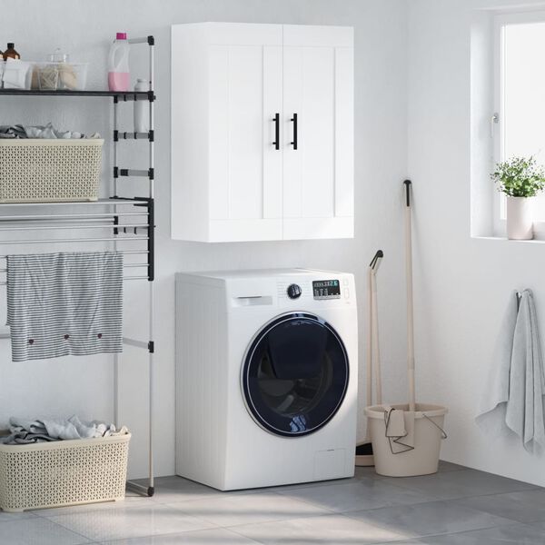 vidaXL Wandschrank Wei&szlig; 69,5x34x90 cm Holzwerkstoff