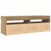 vidaXL TV-Schrank mit LED Artisan-Eiche 120x35x40 cm Holzwerkstoff