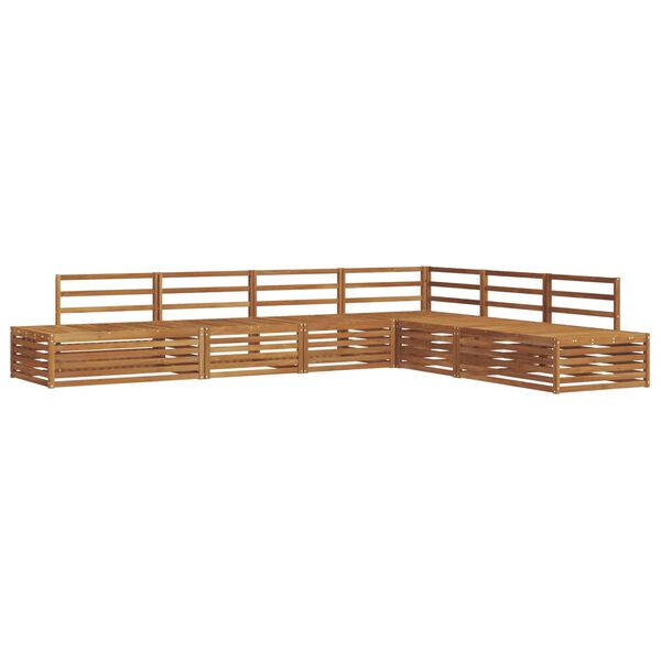 vidaXL Outdoor-Sofagarnitur 6 St&uuml;ck Natur Massivholz Akazie