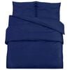 vidaXL Bettw&auml;sche-Set Marineblau 240x220 cm Baumwolle