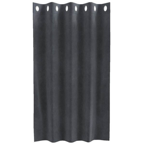 vidaXL Vorhänge mit Vorhängen 2 pcs Hellgrau 140 x 140 cm Samt