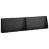 vidaXL St&uuml;tzmauer 2 stk. 80 x 12 x 40 cm Stahl Schwarz