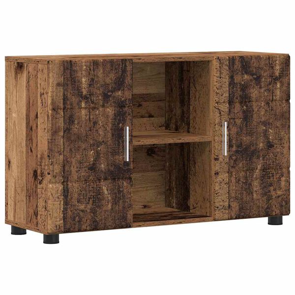 vidaXL Sideboard mit Regal Altholz 88,5 x 30,5 x 55,5 cm Holzwerkstoff