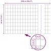 vidaXL Zaun mit Pfosten Grau 0,4 x 25 m Stahl und PVC