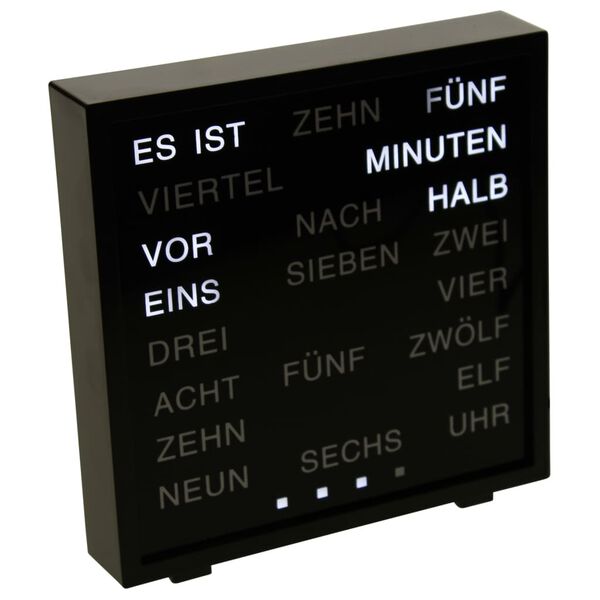 United Entertainment LED-Wortuhr Deutsch 16,5x17 cm
