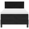 vidaXL Boxspringbett mit Matratze Schwarz 100 x 200 cm Samt