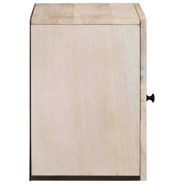 vidaXL Badezimmerschrank mit Tür Weiß 38 x 33 x 48 cm Holzwerkstoff