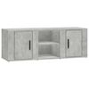 vidaXL TV-Schrank Betongrau 100x31,5x35 cm Holzwerkstoff