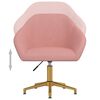 vidaXL Esszimmerstuhl Drehbar Rosa Samt