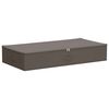 vidaXL Aufbewahrungsbox Grau 90 x 48 x 15 cm Vliesstoff
