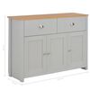 vidaXL Sideboard Grau 112x35x81 cm