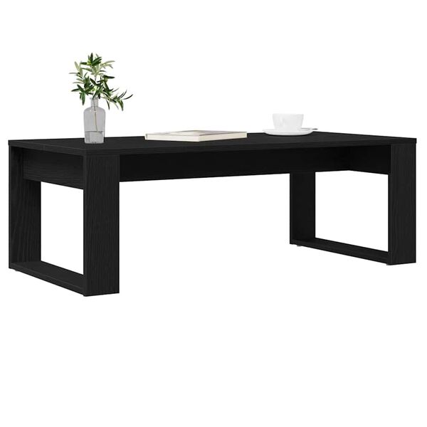 vidaXL Couchtisch Schwarz Eichen-Optik 102 x 50 x 35 cm Holzwerkstoff