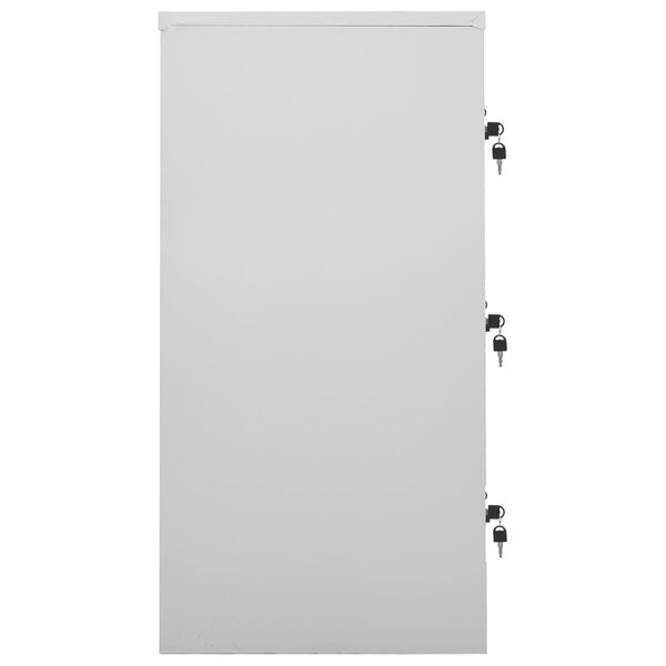 vidaXL Schlie&szlig;fachschrank Hellgrau und Gr&uuml;n 90x45x92,5 cm Stahl