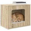 vidaXL Katzenhaus Sonoma 51 x 30 x 42,5 cm Holzwerkstoff