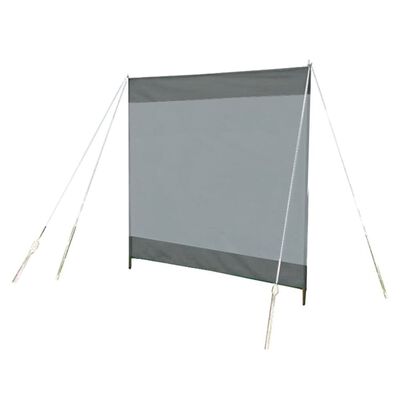 Bo-Camp Windschutz Ellen 150x140 cm Grau und Anthrazit