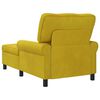 vidaXL Lounge-Liege mit Kissen Gelb 91 x 157 x 91 cm Samt