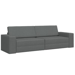 vidaXL Schlafsofa 200cm Dunkelgrau Stoff