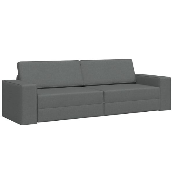 vidaXL Schlafsofa 200cm Dunkelgrau Stoff