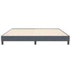 vidaXL Boxspringbett ohne Matratze Dunkelgrau 200x210 cm Samt