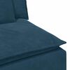 vidaXL Modulares Sofa Mittelmodul mit Kissen Blau 100 cm