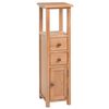 vidaXL Eckschrank 26x26x94 cm Massivholz Eiche