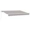 vidaXL Einziehbare Markise Hellgrau 250 x 200 cm Stoff