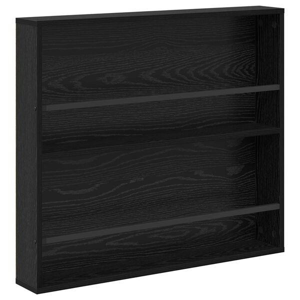 vidaXL Magazinregal Schwarz Eichen-Optik 80 x 12 x 70 cm Holzwerkstoff