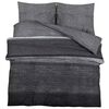 vidaXL Bettw&auml;sche-Set Dunkelgrau 225x220 cm Baumwolle