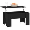 vidaXL Couchtisch Schwarz 79x49x41 cm Holzwerkstoff