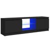 vidaXL TV-Schrank mit LED-Leuchten Schwarz 120x30x36 cm