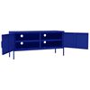 vidaXL TV-Schrank Marineblau 105x35x50 cm Stahl