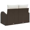vidaXL Gartensofa Braun 124 x 62 x 69cm Poly-Rattan