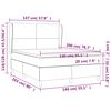 vidaXL Boxspringbett mit Matratze Schwarz 140x200 cm Stoff