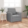 vidaXL Bodensofa mit Schlaffunktion Hellgrau 112x174x55 cm Stoff