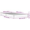 vidaXL Bettgestell R&auml;uchereiche 100x200 cm Holzwerkstoff und Metall