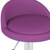 vidaXL Massagehocker Lila Kunstleder