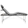 vidaXL Massagetisch mit 4 Zonen Aluminiumrahmen Anthrazit 186&times;68 cm