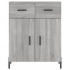 vidaXL Sideboard Grau Sonoma 69,5x34x90 cm Holzwerkstoff